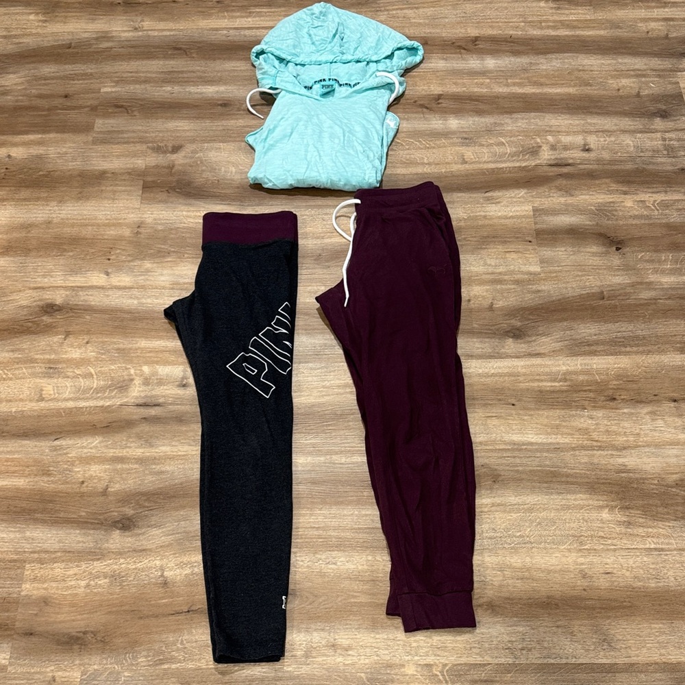 Victoria’s Secret Pink Yoga Pants, Hoodie, and Jogger